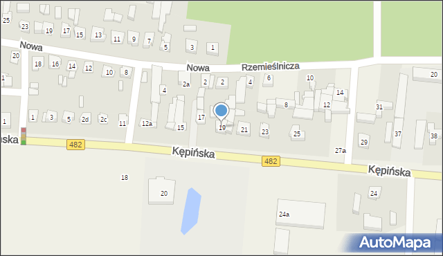 Bralin, Kępińska, 19, mapa Bralin