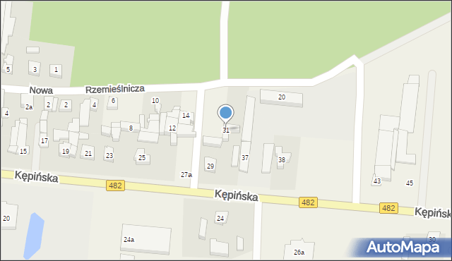 Bralin, Kępińska, 31, mapa Bralin