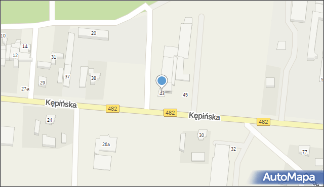 Bralin, Kępińska, 43, mapa Bralin