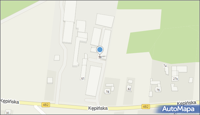 Bralin, Kępińska, 56, mapa Bralin