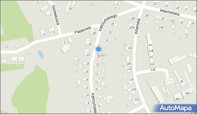 Braniewo, Kętrzyńskiego Wojciecha, 17, mapa Braniewo