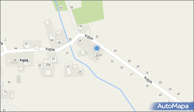 Czernichów, Kępa, 23, mapa Czernichów