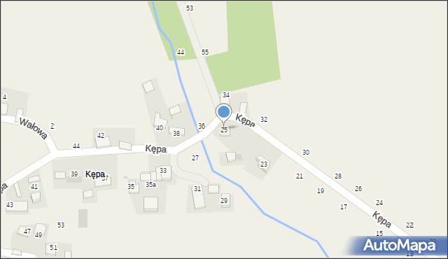 Czernichów, Kępa, 25, mapa Czernichów