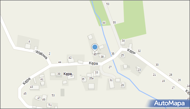 Czernichów, Kępa, 40, mapa Czernichów