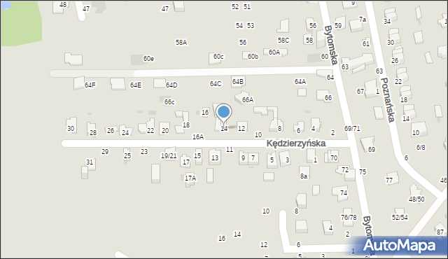 Częstochowa, Kędzierzyńska, 14, mapa Częstochowy