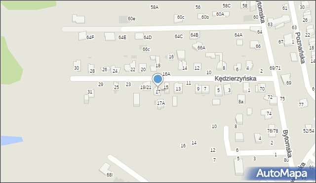 Częstochowa, Kędzierzyńska, 17, mapa Częstochowy