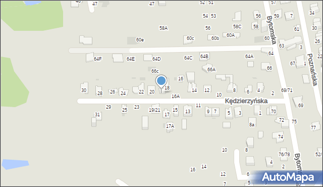 Częstochowa, Kędzierzyńska, 18A, mapa Częstochowy
