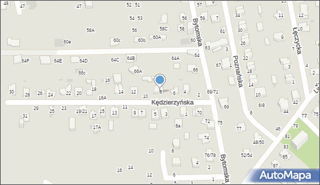 Częstochowa, Kędzierzyńska, 8, mapa Częstochowy