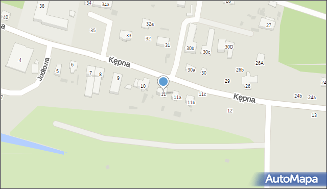 Gdańsk, Kępna, 11, mapa Gdańska