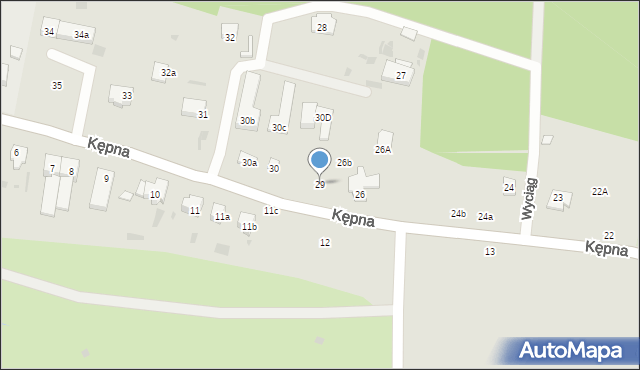 Gdańsk, Kępna, 29, mapa Gdańska