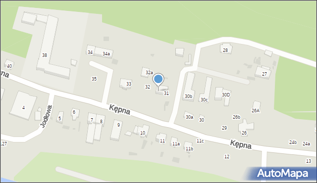 Gdańsk, Kępna, 31a, mapa Gdańska