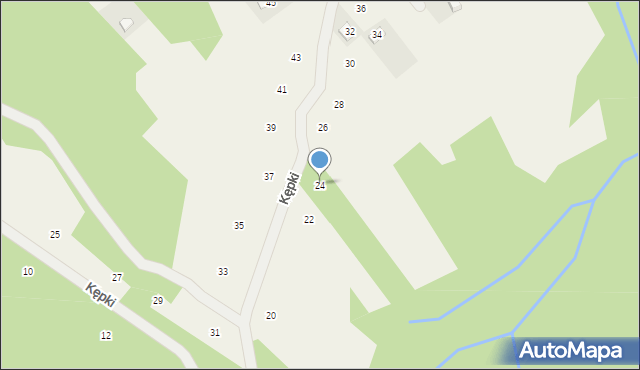 Izdebnik, Kępki, 24, mapa Izdebnik