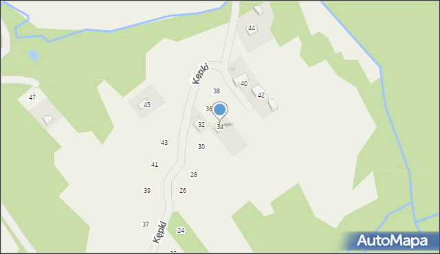 Izdebnik, Kępki, 34, mapa Izdebnik