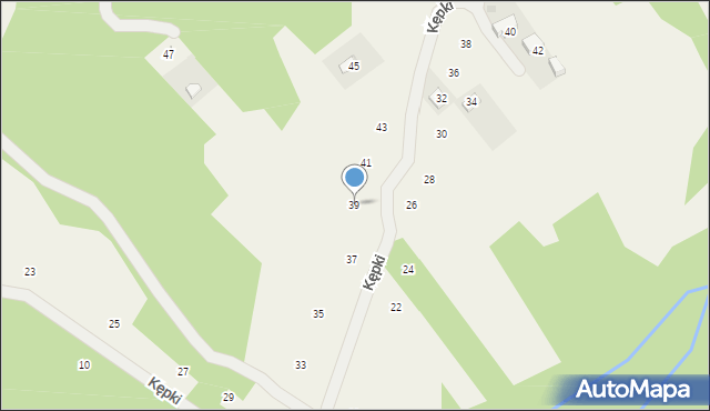 Izdebnik, Kępki, 39, mapa Izdebnik