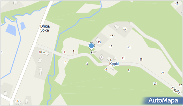 Izdebnik, Kępki, 5, mapa Izdebnik