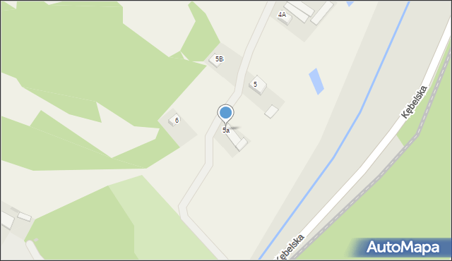Kębło, Kębło, 5a, mapa Kębło