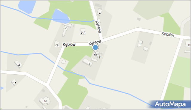 Kębłów, Kębłów, 5a, mapa Kębłów