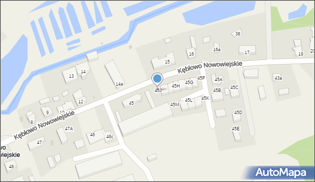 Kębłowo Nowowiejskie, Kębłowo Nowowiejskie, 45J, mapa Kębłowo Nowowiejskie