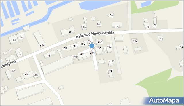 Kębłowo Nowowiejskie, Kębłowo Nowowiejskie, 45K, mapa Kębłowo Nowowiejskie