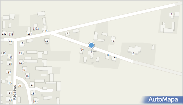 Kęczewo, Kęczewo, 9, mapa Kęczewo