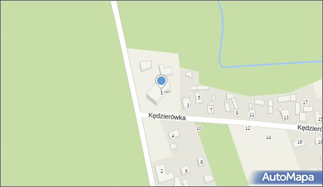 Kędzierówka, Kędzierówka, 1, mapa Kędzierówka