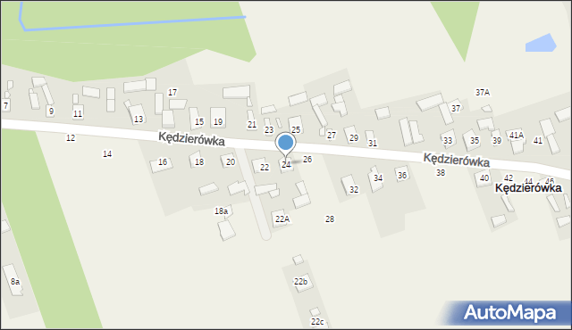 Kędzierówka, Kędzierówka, 24, mapa Kędzierówka