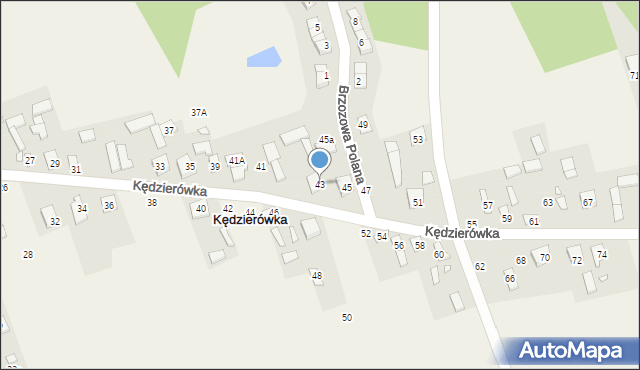 Kędzierówka, Kędzierówka, 43, mapa Kędzierówka