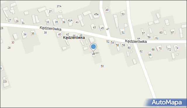 Kędzierówka, Kędzierówka, 48, mapa Kędzierówka