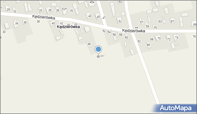 Kędzierówka, Kędzierówka, 50, mapa Kędzierówka