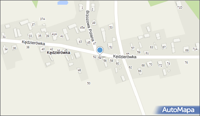 Kędzierówka, Kędzierówka, 54, mapa Kędzierówka
