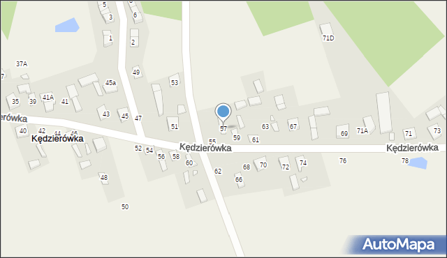 Kędzierówka, Kędzierówka, 57, mapa Kędzierówka
