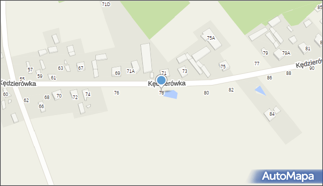 Kędzierówka, Kędzierówka, 78, mapa Kędzierówka