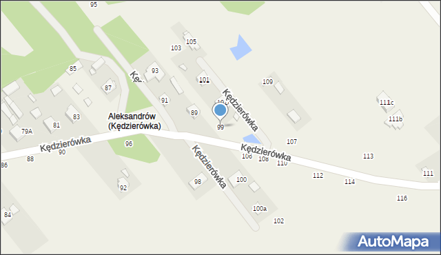 Kędzierówka, Kędzierówka, 99, mapa Kędzierówka