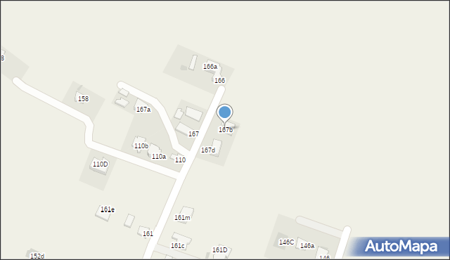 Kędzierz, Kędzierz, 167b, mapa Kędzierz