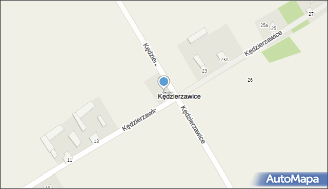 Kędzierzawice, Kędzierzawice, 17, mapa Kędzierzawice