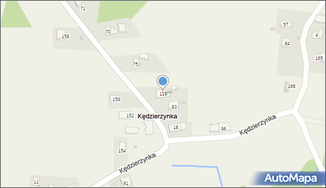 Kędzierzynka, Kędzierzynka, 119, mapa Kędzierzynka