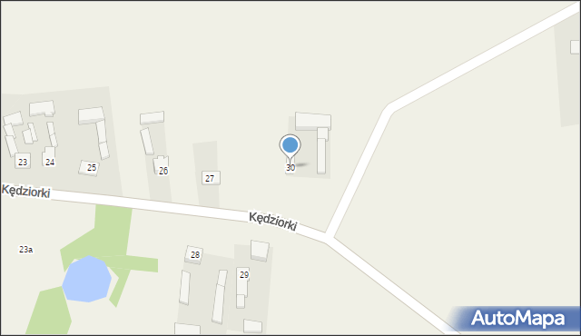 Kędziorki, Kędziorki, 30, mapa Kędziorki