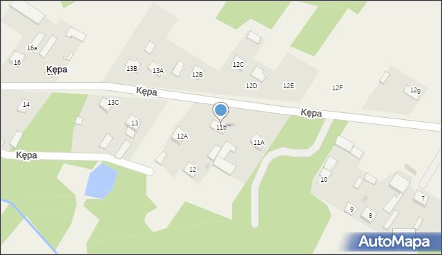 Kępa, Kępa, 11b, mapa Kępa