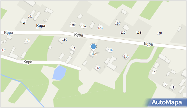 Kępa, Kępa, 12A, mapa Kępa