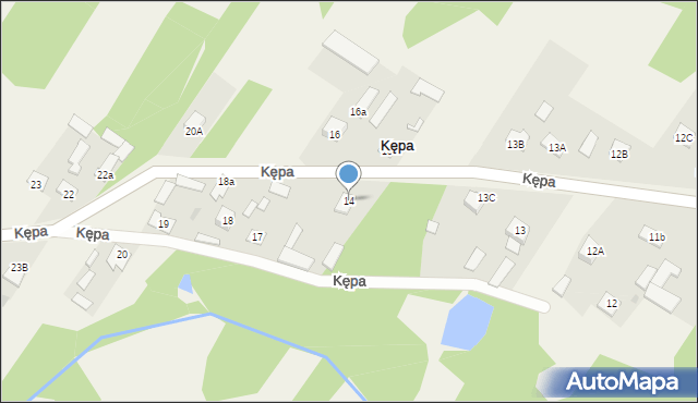 Kępa, Kępa, 14, mapa Kępa