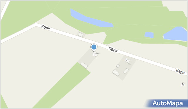 Kępa, Kępa, 1, mapa Kępa