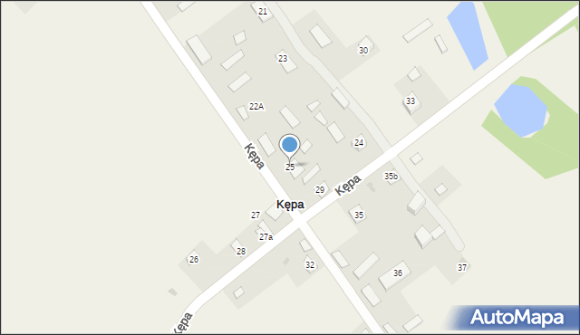 Kępa, Kępa, 25, mapa Kępa