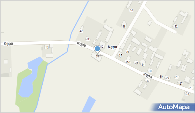 Kępa, Kępa, 39, mapa Kępa