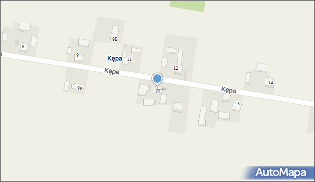 Kępa, Kępa, 10, mapa Kępa