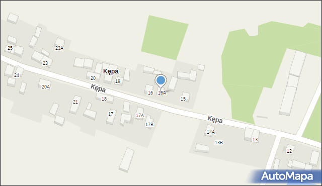 Kępa, Kępa, 16A, mapa Kępa