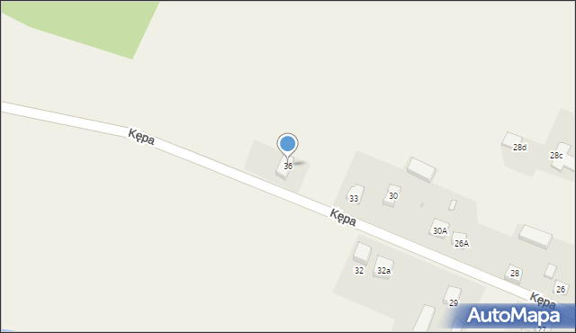 Kępa, Kępa, 36, mapa Kępa