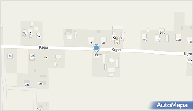 Kępa, Kępa, 8A, mapa Kępa