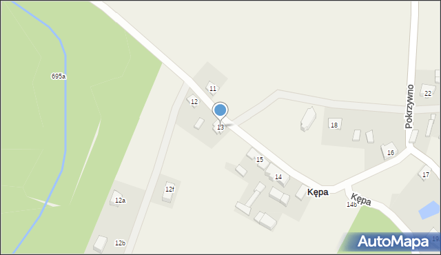 Kępa, Kępa, 13, mapa Kępa