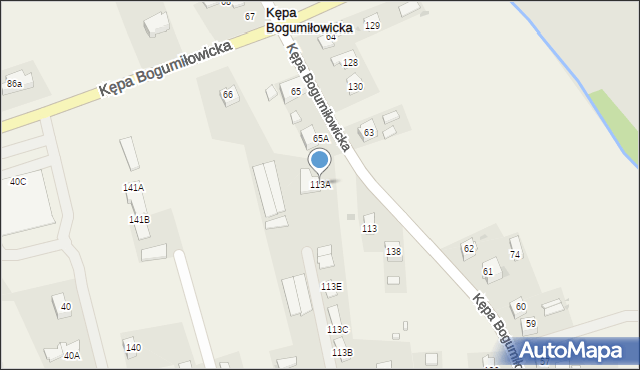 Kępa Bogumiłowicka, Kępa Bogumiłowicka, 113A, mapa Kępa Bogumiłowicka