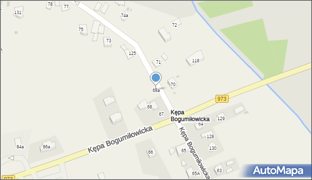 Kępa Bogumiłowicka, Kępa Bogumiłowicka, 68a, mapa Kępa Bogumiłowicka